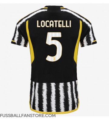 Juventus Manuel Locatelli #5 Replik Heimtrikot 2023-24 Kurzarm